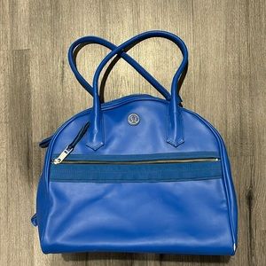 Lululemon Retro Bowling Bag workout bag, royal blue